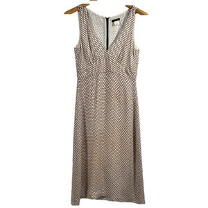 J. Crew White Ruched Sheath Maxi Dress with V-Neck for Wedding Guest